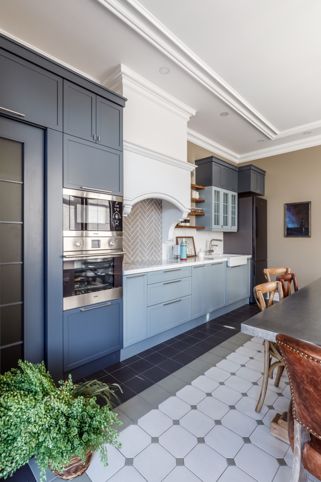 Гипсовая лепнина Аврора в интерьере дизайнера Аллы Куницы -квартира в Краснодаре