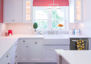 6 Attractive Pink Paint Colors for the Kitchen (15 photos)
