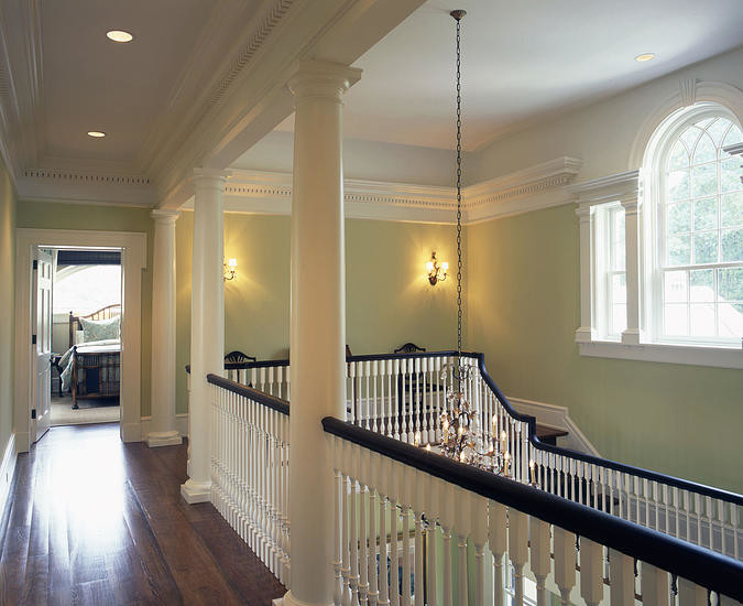 Inspiration for a large traditional hallway in Charlotte.