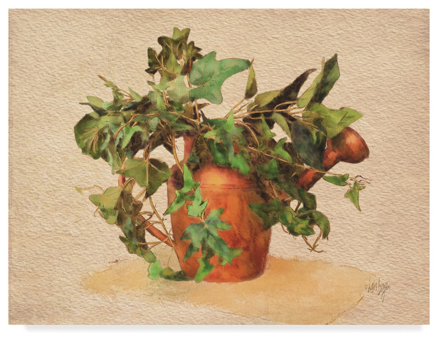 "Copper Watering Can" by Lois Bryan, Canvas Art, 32"x24"