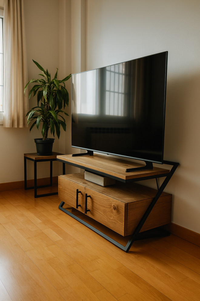 Ejemplo de sala de estar urbana de tamaño medio