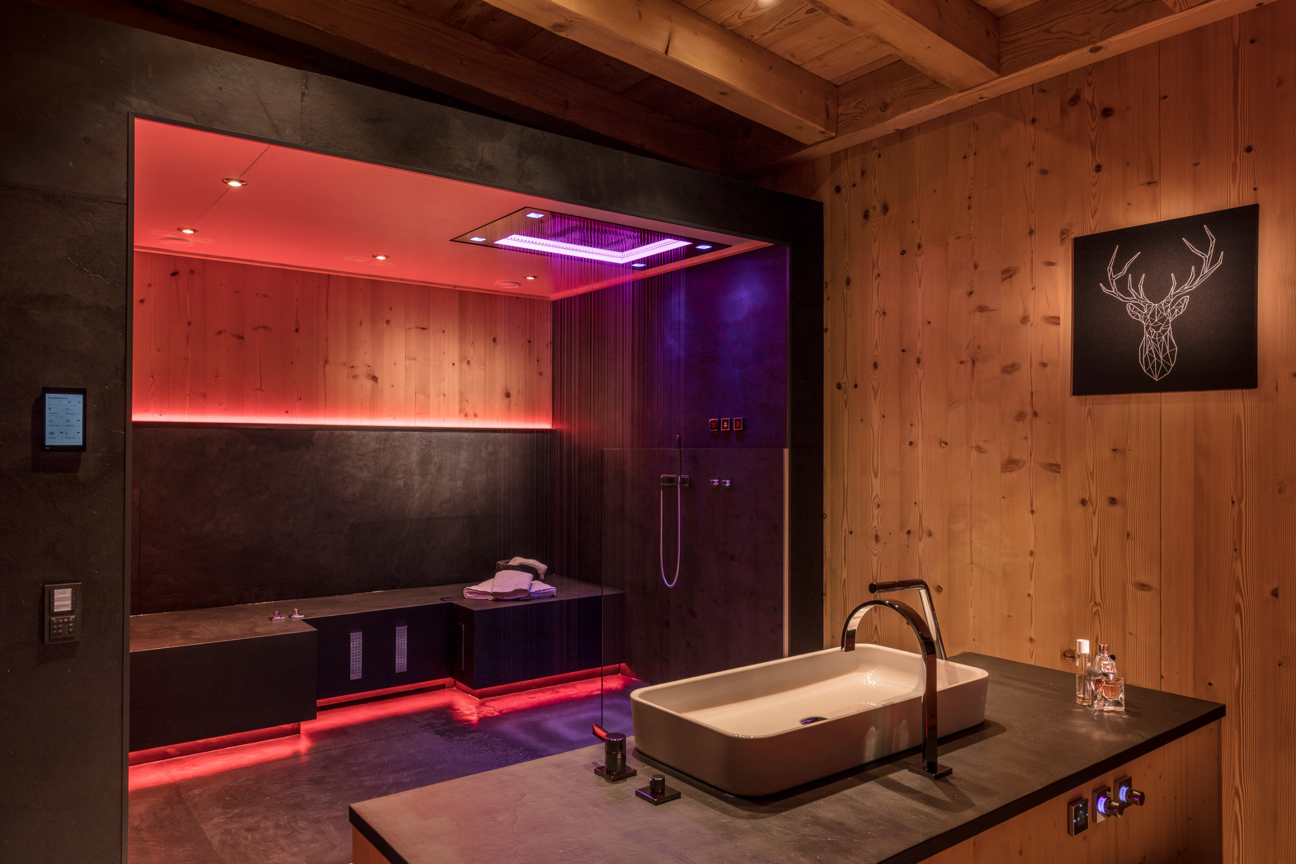 Natelberg Showroom Smart Haus Huus Bad Heizung Planung Präsentation Neubau Ausstellung Interior Design NRW Krefeld Rhauderfehn Architektur Innenarchitektur Gestaltung 3D Live Wohnen testen Erlebnis