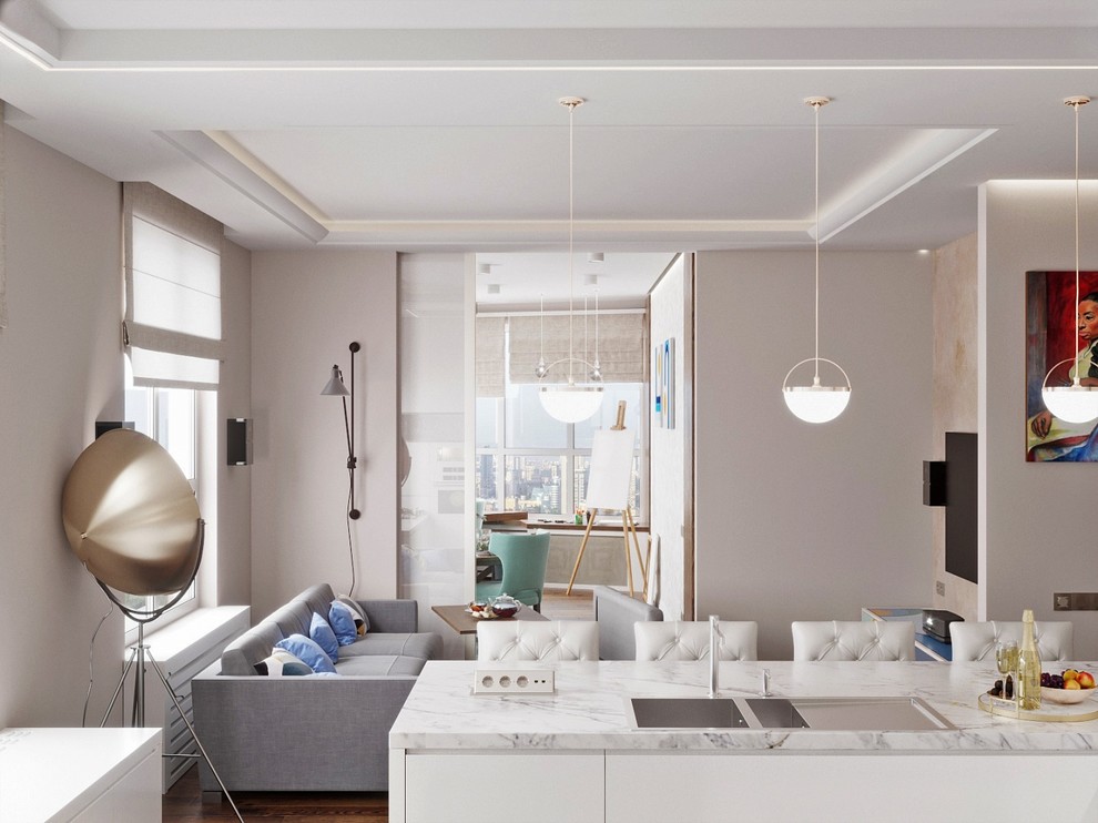 Столовая зона (вид из кухни)