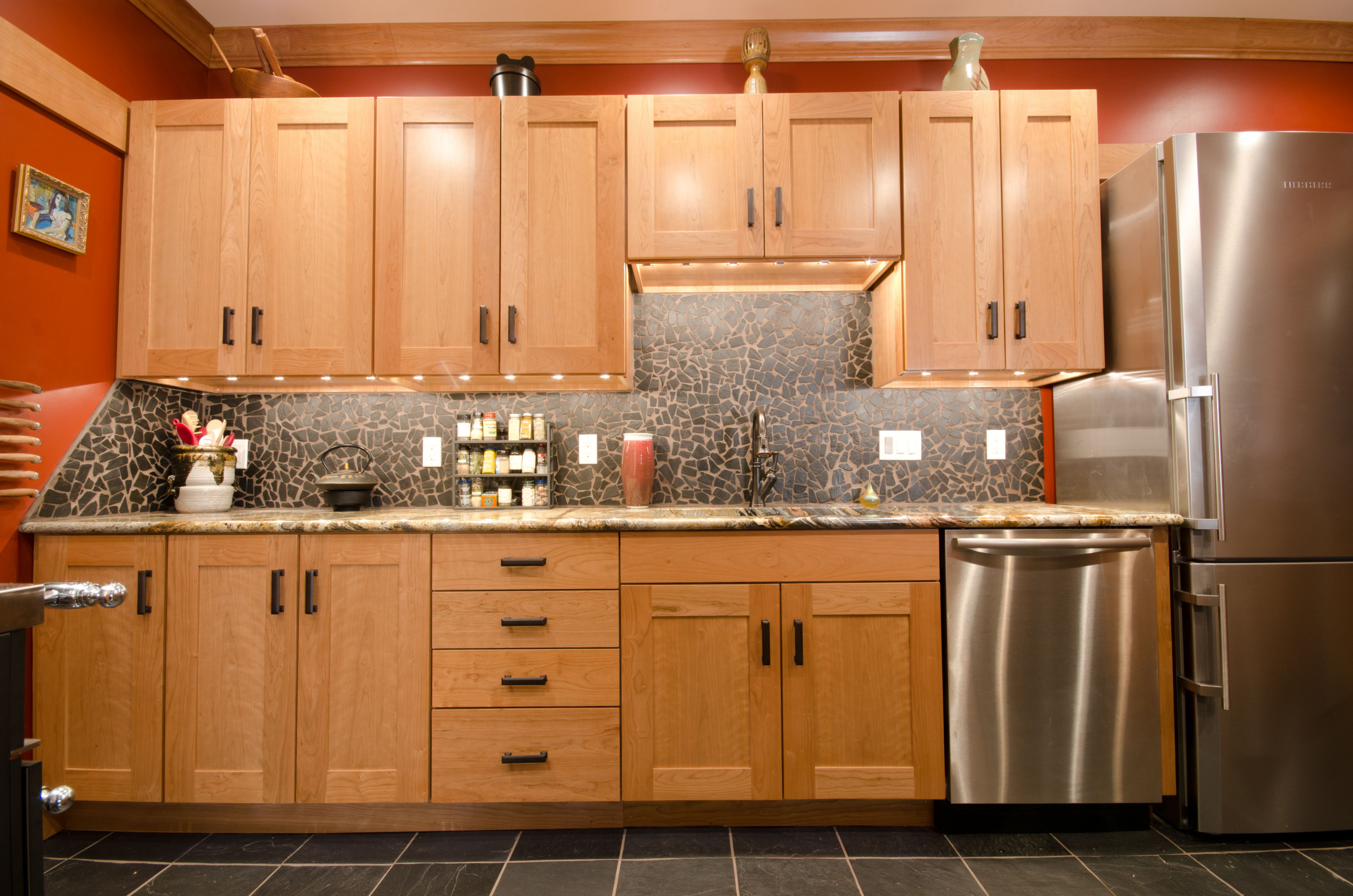 The sleek, modern furnishing perfectly compliment the design of this home.