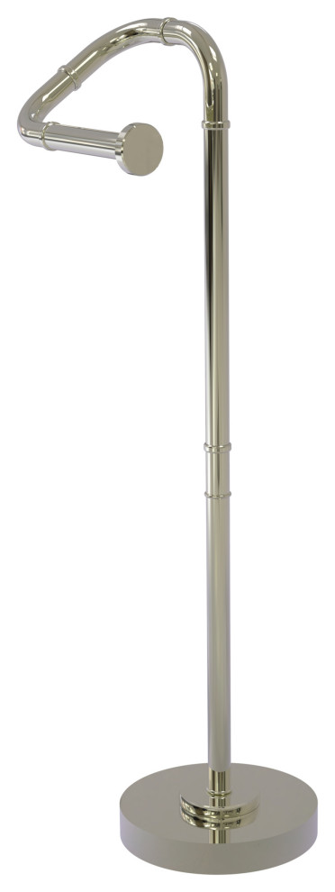 Remi Free Standing Toilet Tissue Stand, Polished Nickel