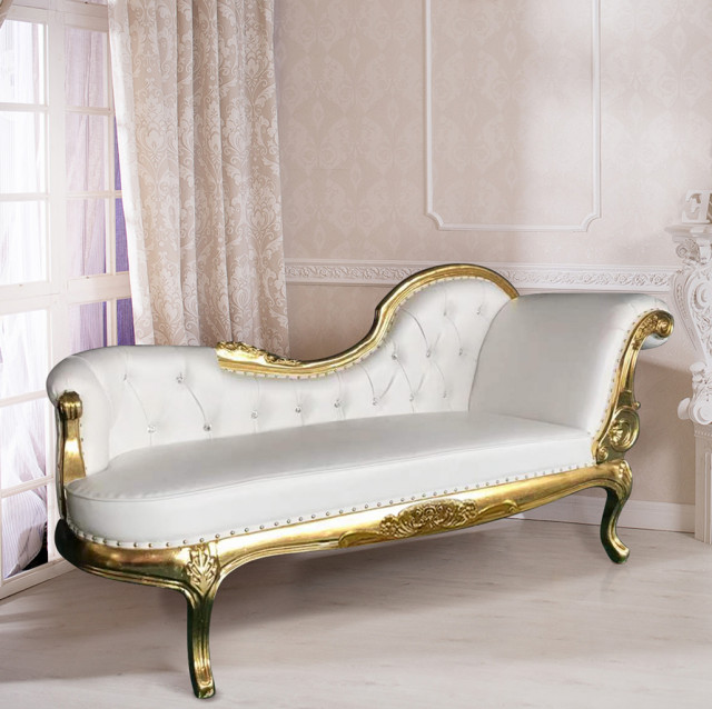 Kyrie King Chaise Lounge Right Victorian Indoor Chaise Lounge