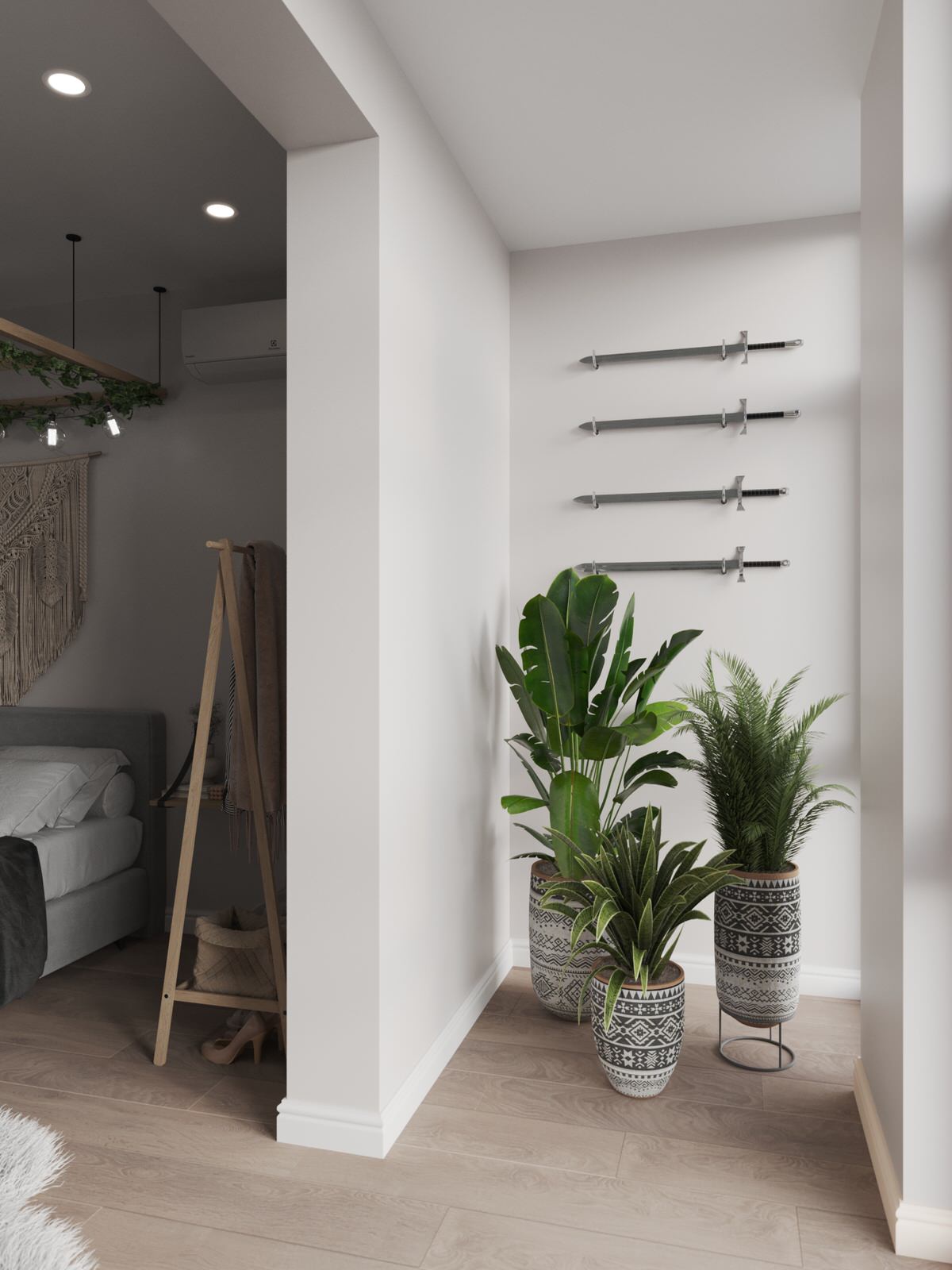 Интерьер однокомнатной квартиры в стиле Бохо