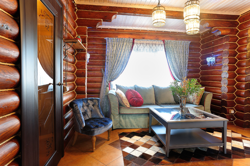 Бревенчатый дом для гостей