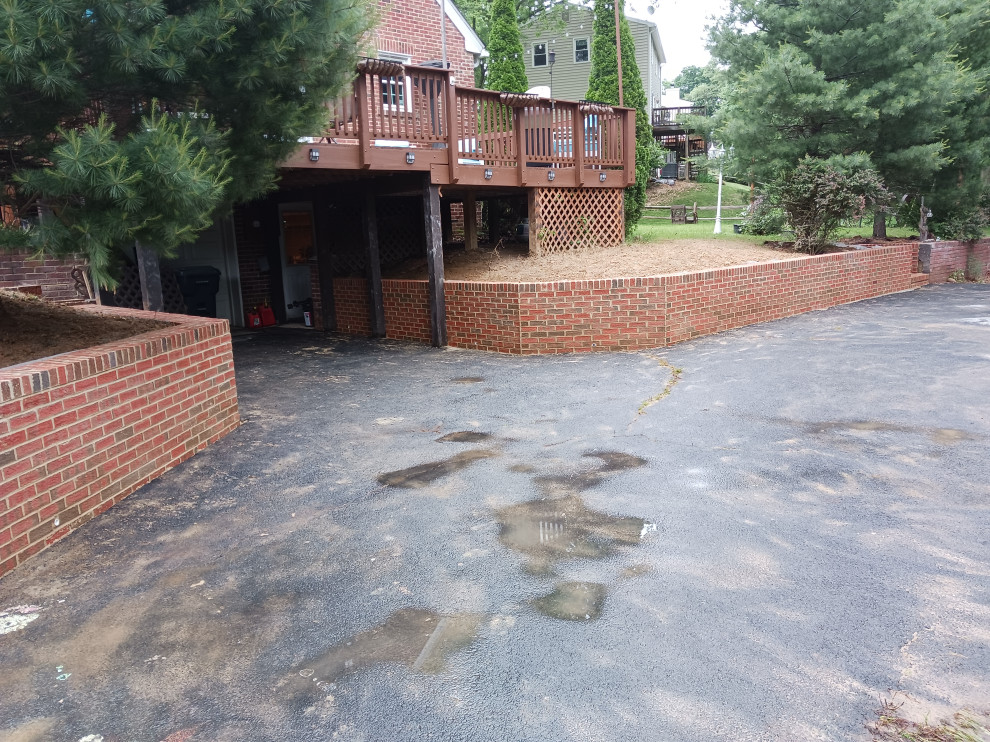 Brick Retaining walls ,steps