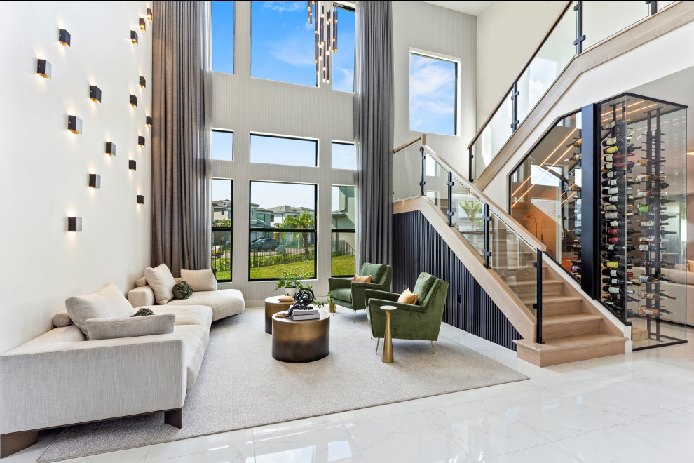 Home design - transitional home design idea in Miami