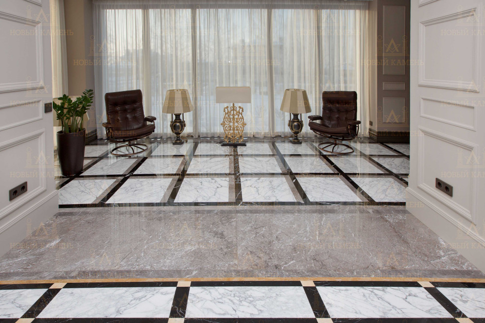Пол из мрамора