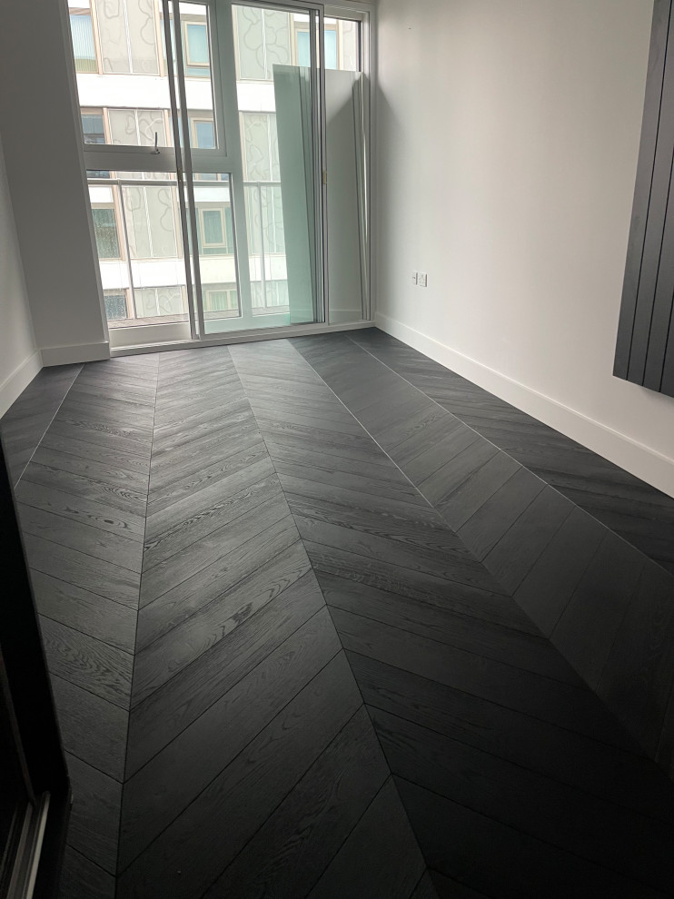 Battersea chevron flooring
