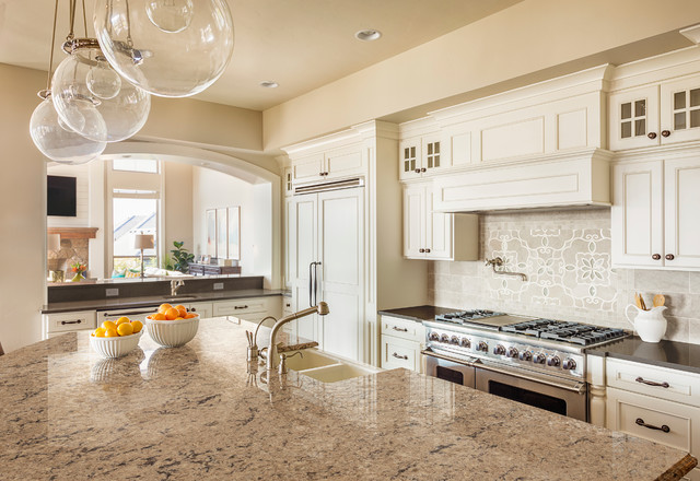 Cambria Quartz Countertops Transitional Kitchen New York