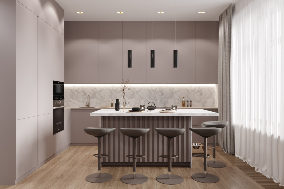 Квартира 127 кв.м. в современном стиле в ЖК Серебряный Парк.