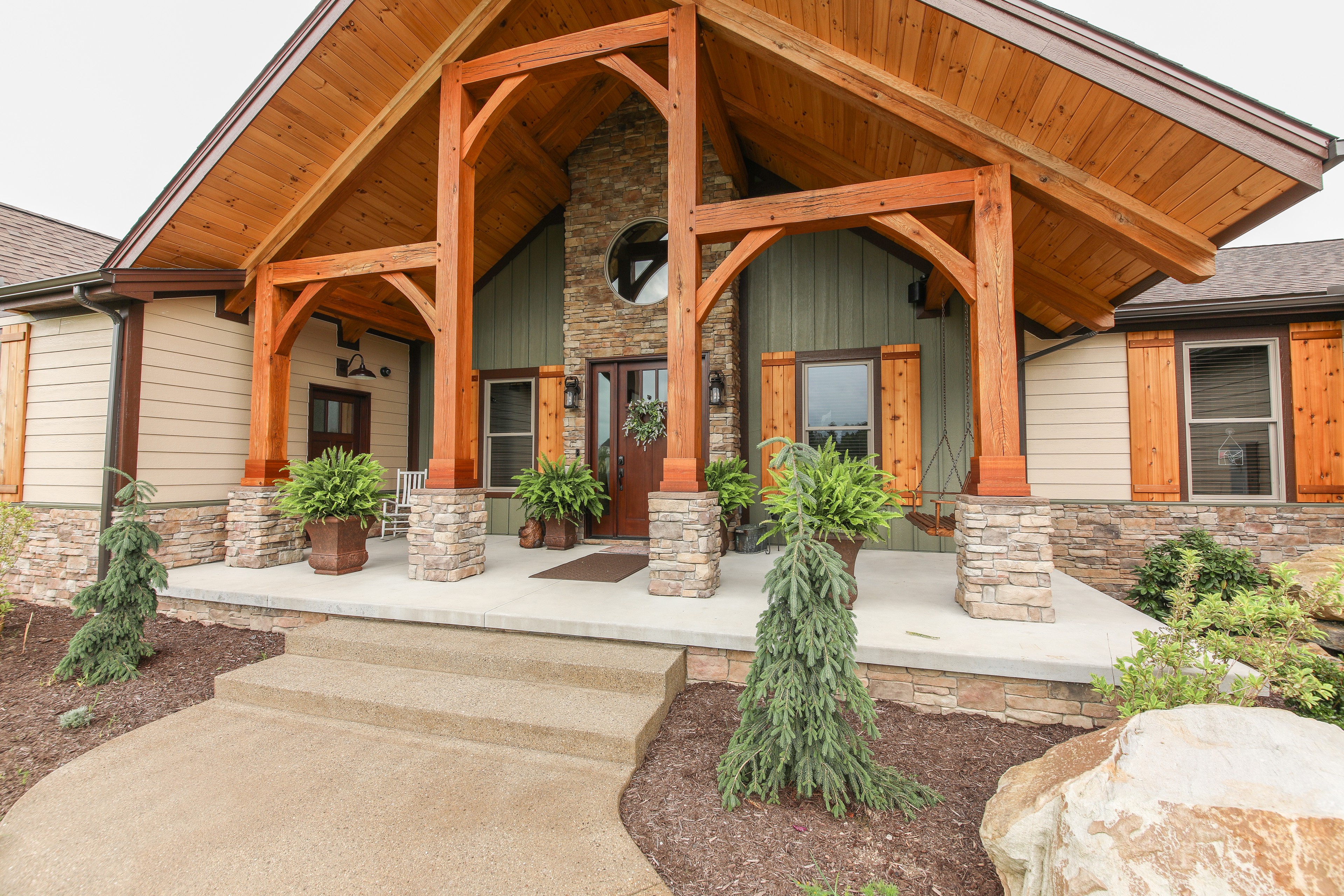 Custom Home: New Construction Timber Frame