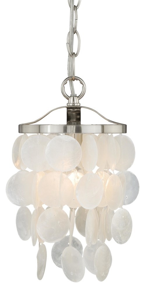 Elsa Capiz Shell 5 Mini Pendant Light