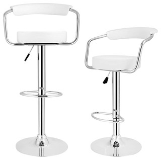 Set Of 2 Bar Stools Upholstered Faux, How To Fix Adjustable Bar Stools