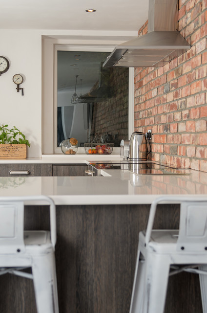 Avant White and Mali Wenge industrial-kitchen