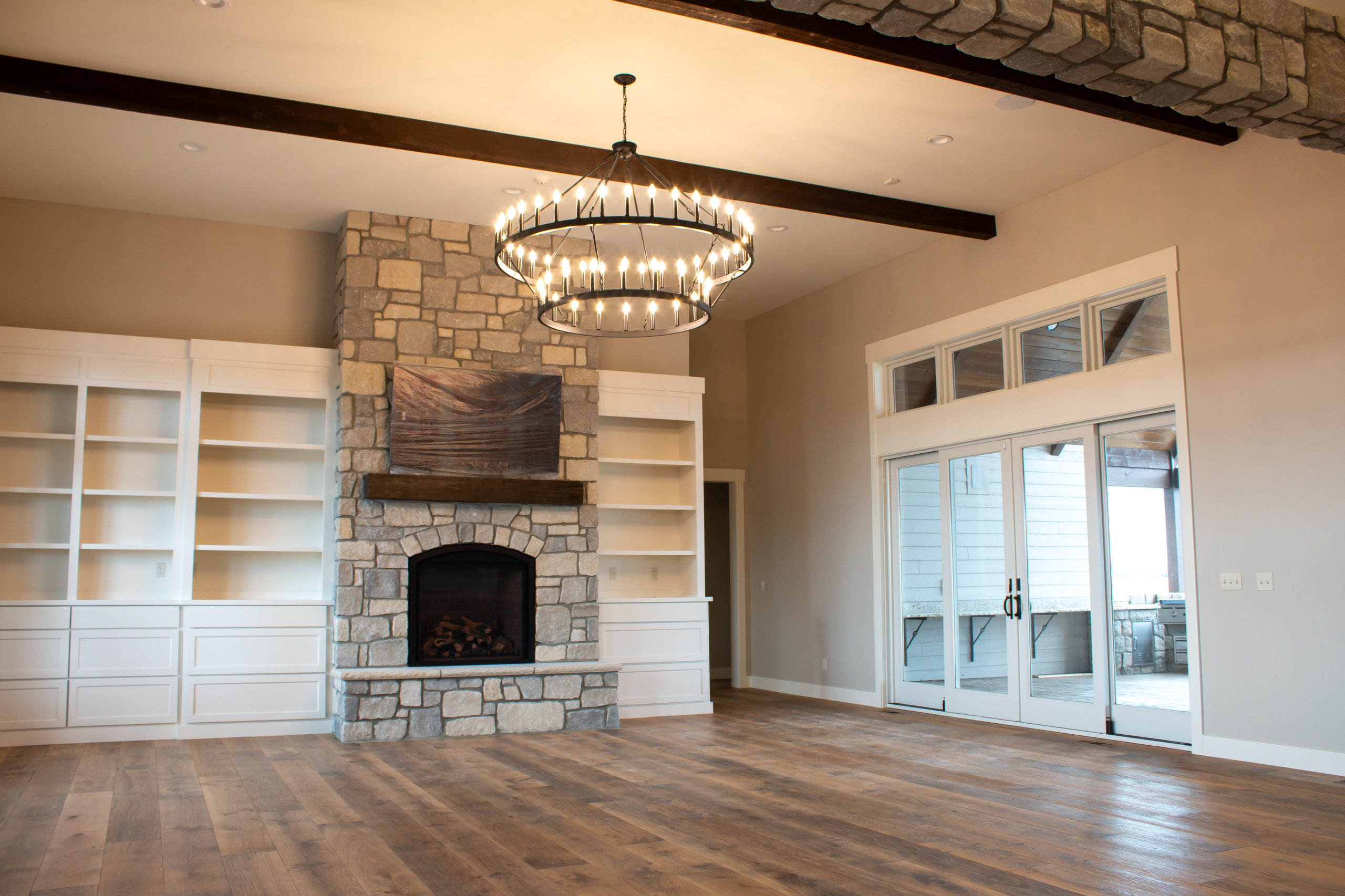 Albright Traditional Home - Living & Kitchen