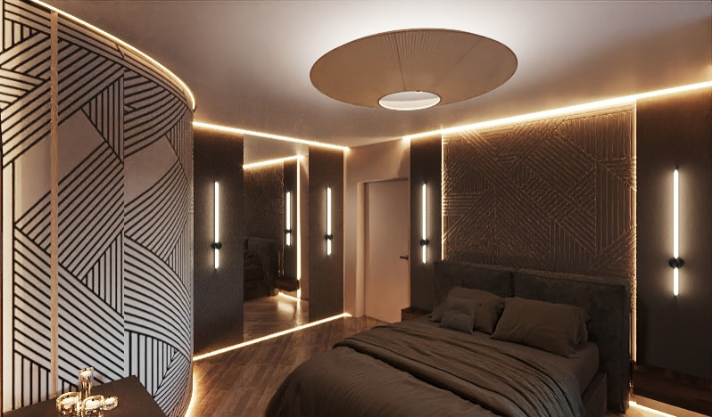 Интерьер в темных тонах