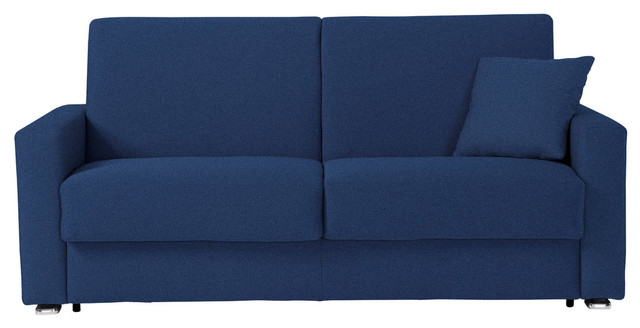 Bree Sleeper Sofa Queen Size Mattress Ocean Blue