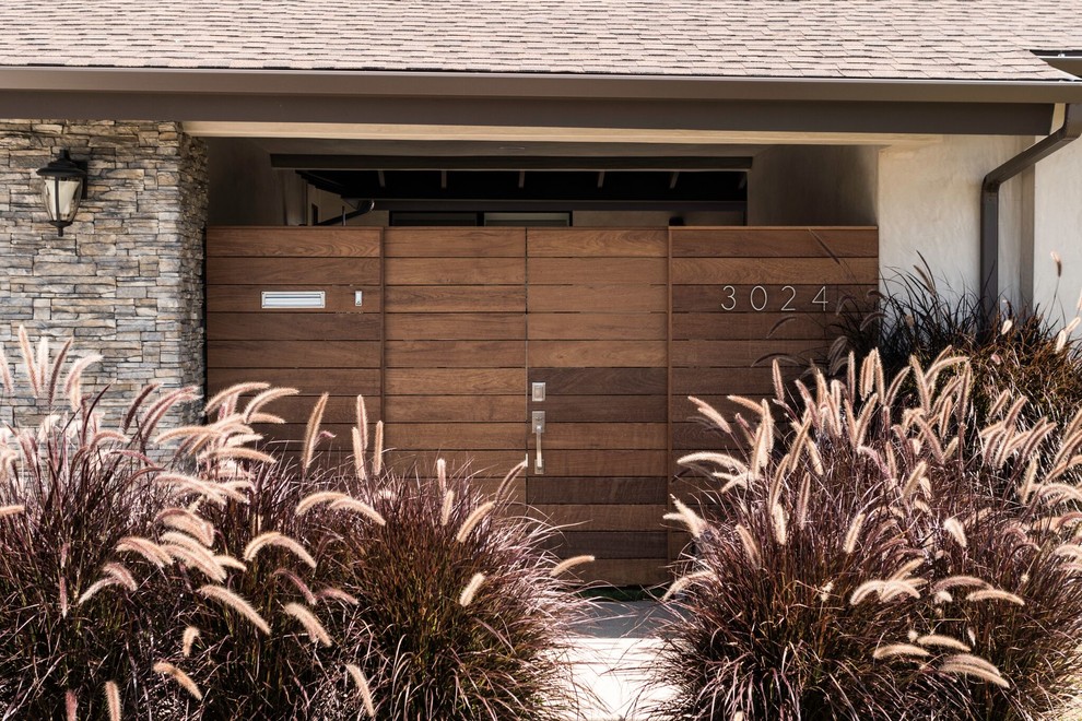 Trendy entryway photo in Orange County