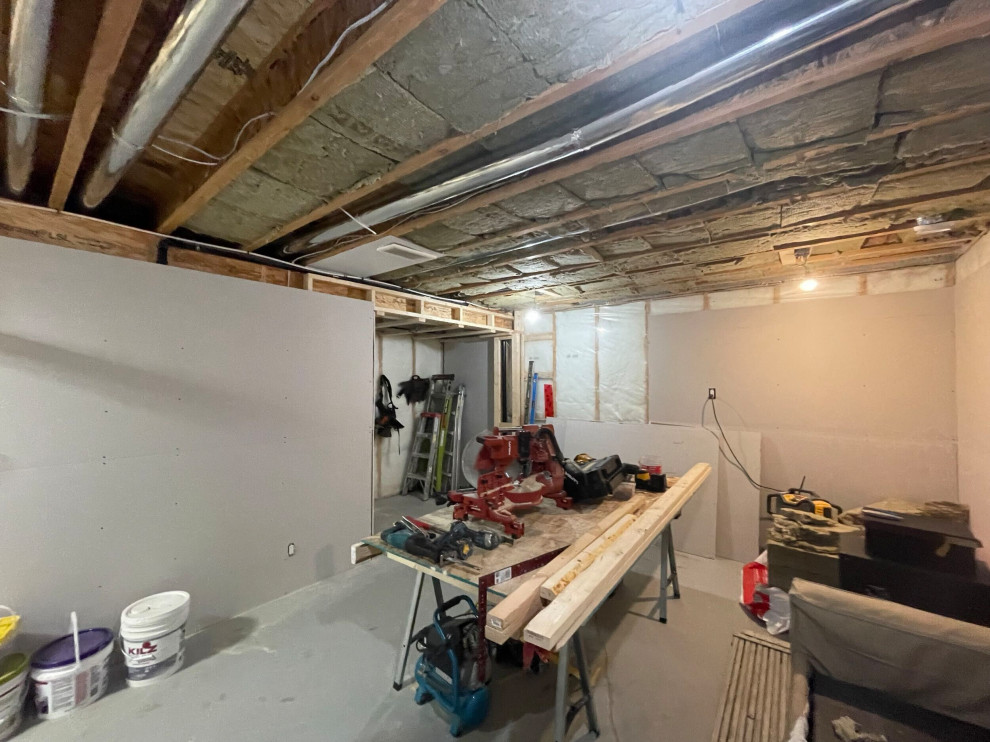 Basement Drywall, Painting, HVAC, Plumbing