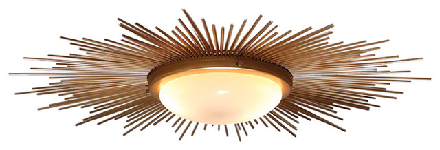 sunburst flush mount light