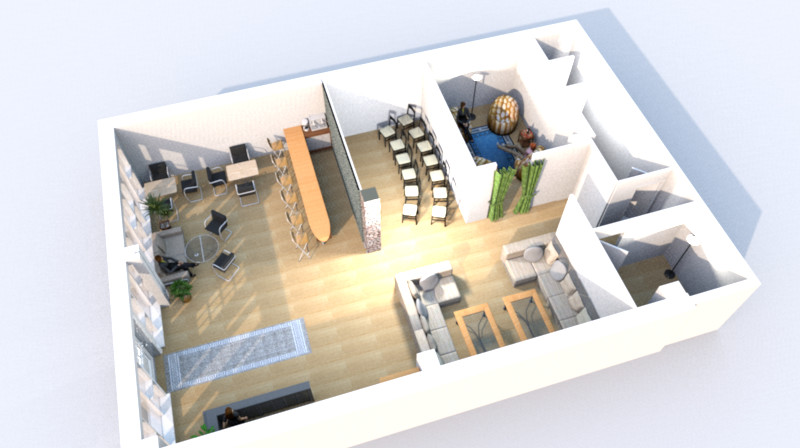 Создание кафе в г. Астана. Подбор помещения по Фэн-шуй, организация пространства