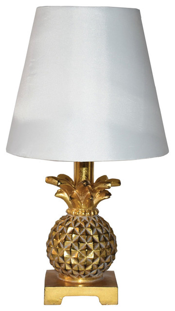 14" Golden Pineapple Lamp - Tropical - Table Lamps - by Santa's Workshop,  Inc | Houzz