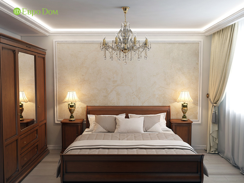 Дизайн двухкомнатной квартиры 52 кв. м в стиле неоклассика