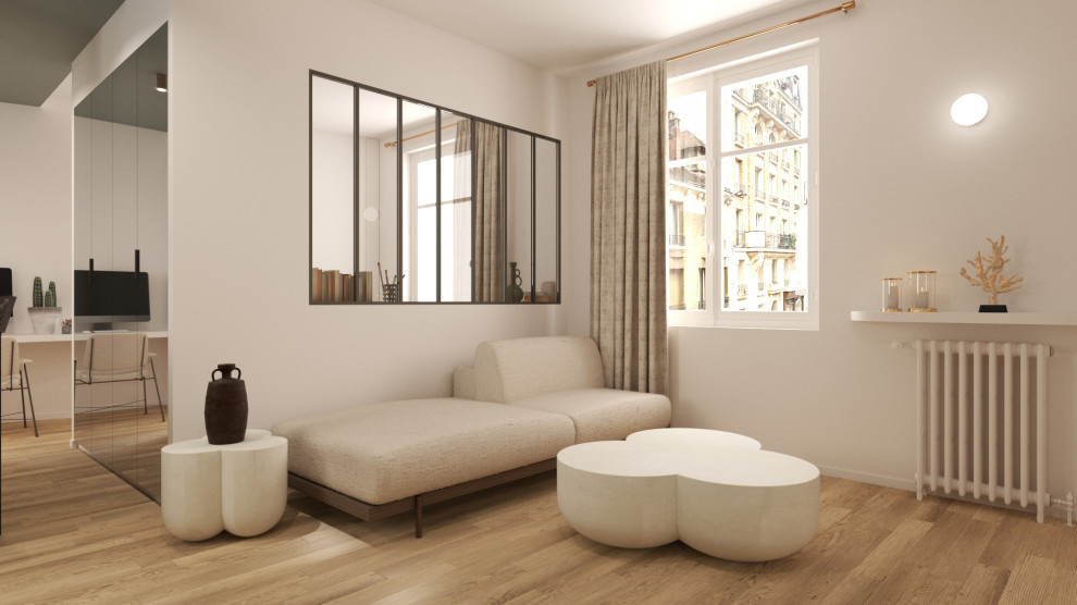Projet - Le salon - Vue 3D