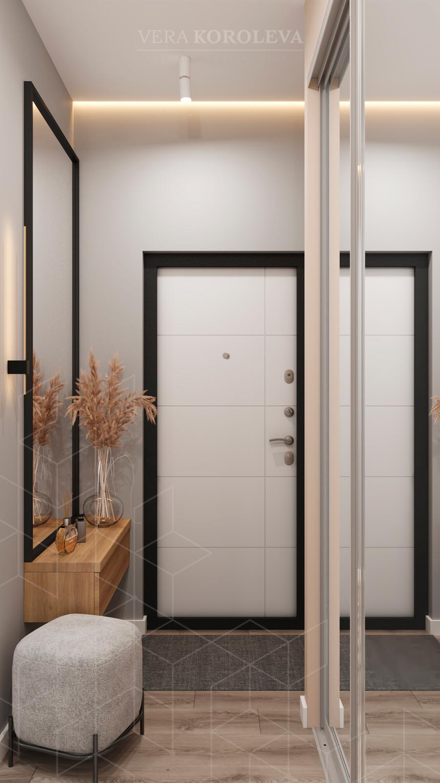 Дизайн-проект двухкомнатной квартиры в современном стиле