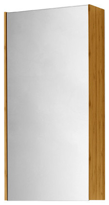 Canavera Reversable Wall Mounted Cabinet With Mirror and Tempered Glass Shelves