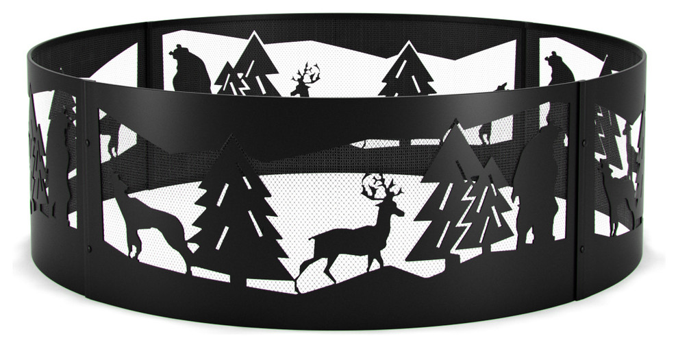 Regal Flame 36 Heavy Duty Wilderness Campfire Fire Pit Ring