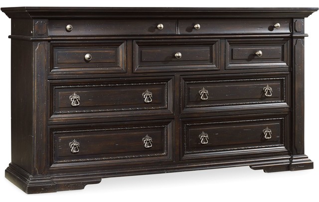 Hooker Furniture 5374 90002 72 Inch Wide 9 Drawer Spruce Wood