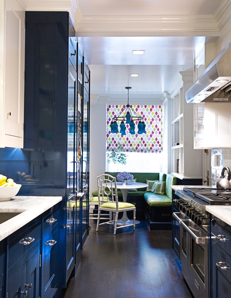 Design ideas for a mid-sized eclectic kitchen in New York.