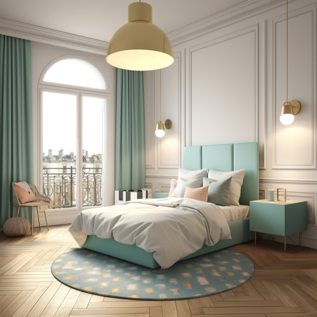 Appartement Parisien dans le 8&egrave;me arrondissement klassisch-modern-schlafzimmer