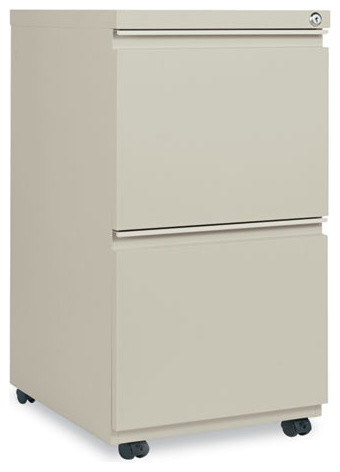 2 Drawer Metal Pedestal File With Full Length Pull 14 7 8 X19 1 8