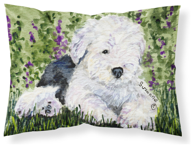 Carolines Treasures Sealyham Terrier Poinsettias Pillowcase Standard Multicolor 