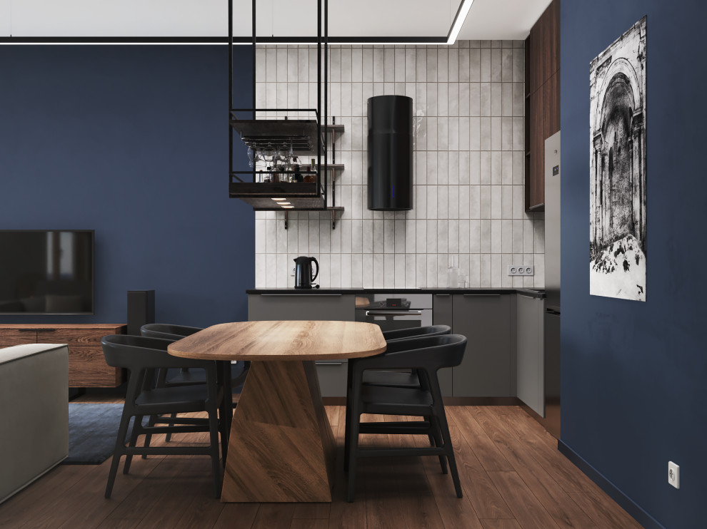 Квартира в темных тонах