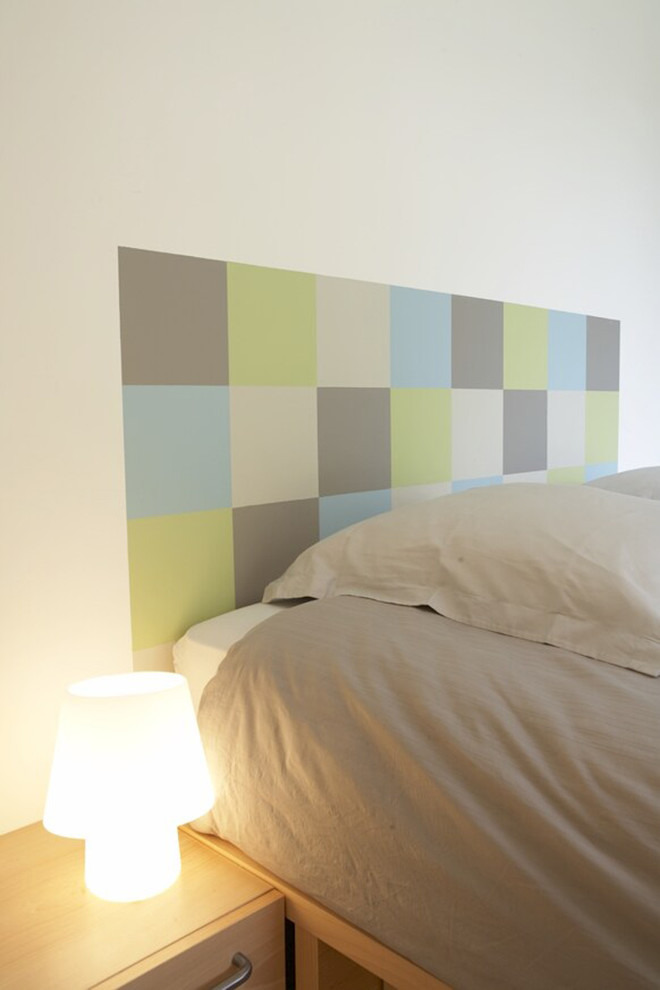 Exemple d'une chambre tendance.