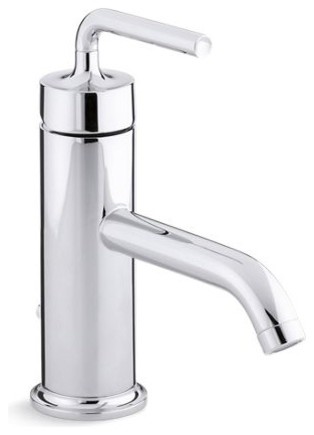 Purist K14402-4A-CP 1.2 GPM Single Hole Bathroom Faucet, Pop-Up Drain Assembly