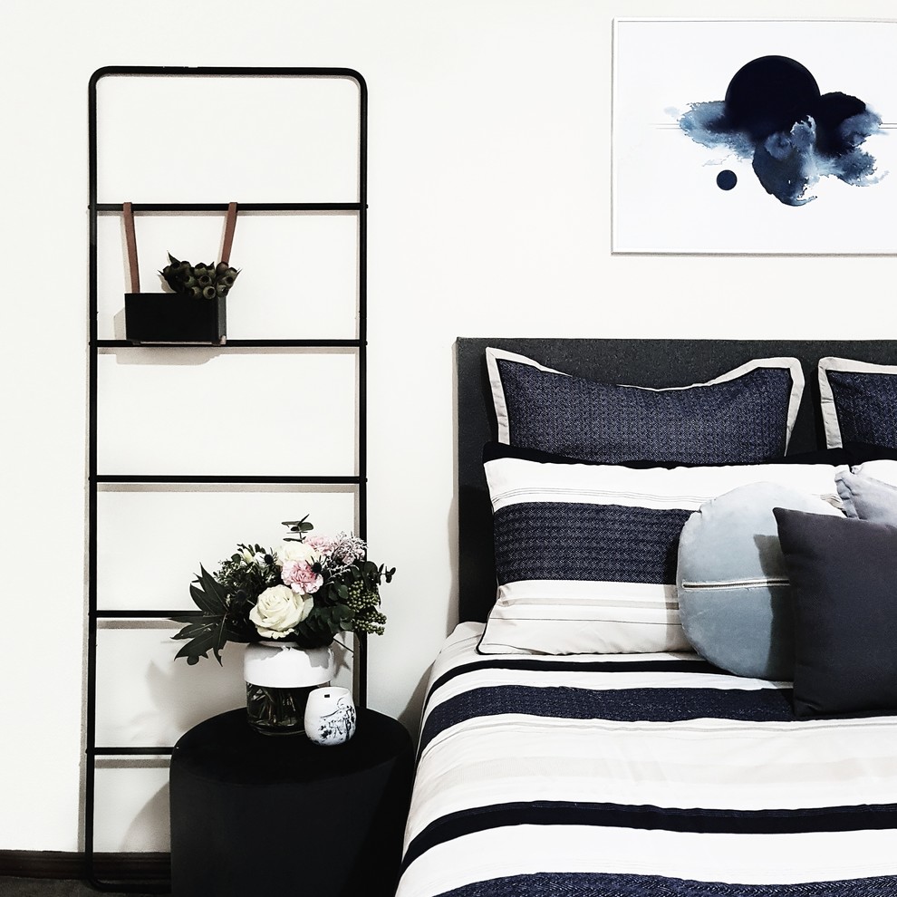 Inspiration for a beach style bedroom in Perth.
