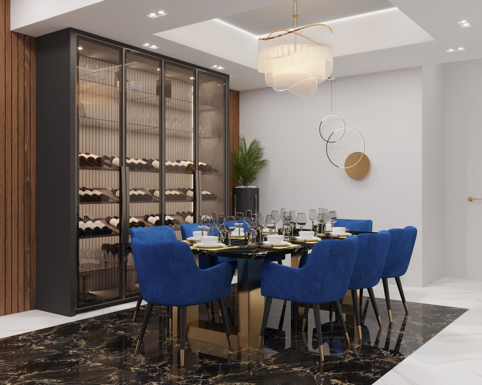 Living-dining room in Dubai