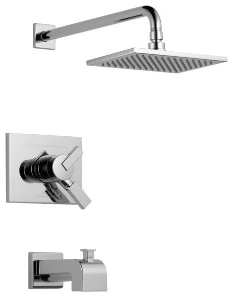 Delta Vero Monitor 17 Series Tub & Shower Trim, Chrome, T17453-WE