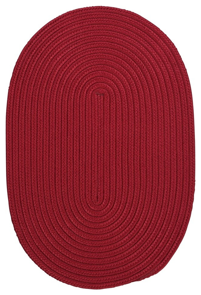 Colonial Mills Boca Raton Br72 Sangria Area Rugs, 10'x13' Oval