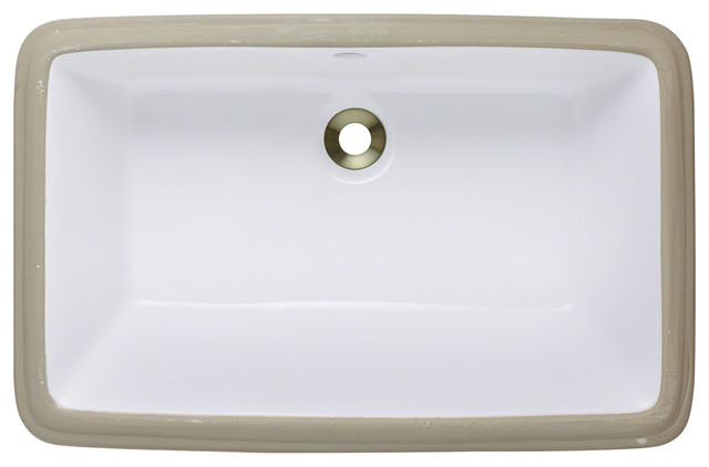 MR Direct U1812-Bisque Rectangular Bathroom Sink