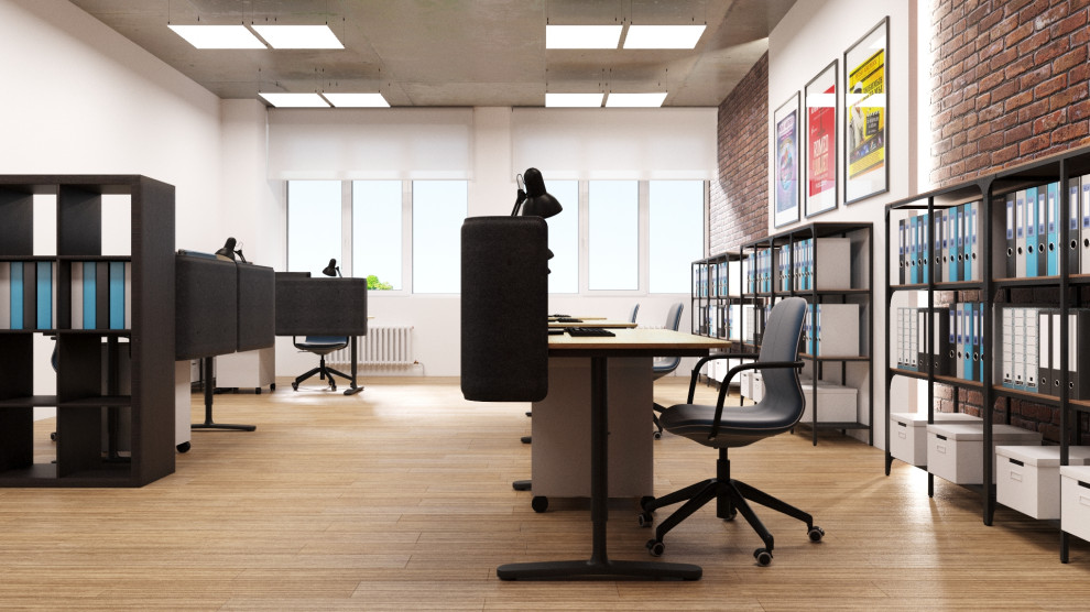 Дизайн интерьера офиса Продюсерской компании "Илья Авербух" в Лужниках.