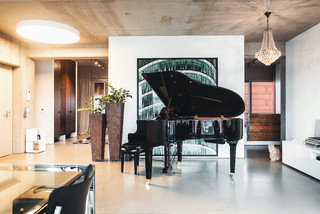 Wohnzimmer Mit Betonboden Ideen Design Bilder August 2020 Houzz De